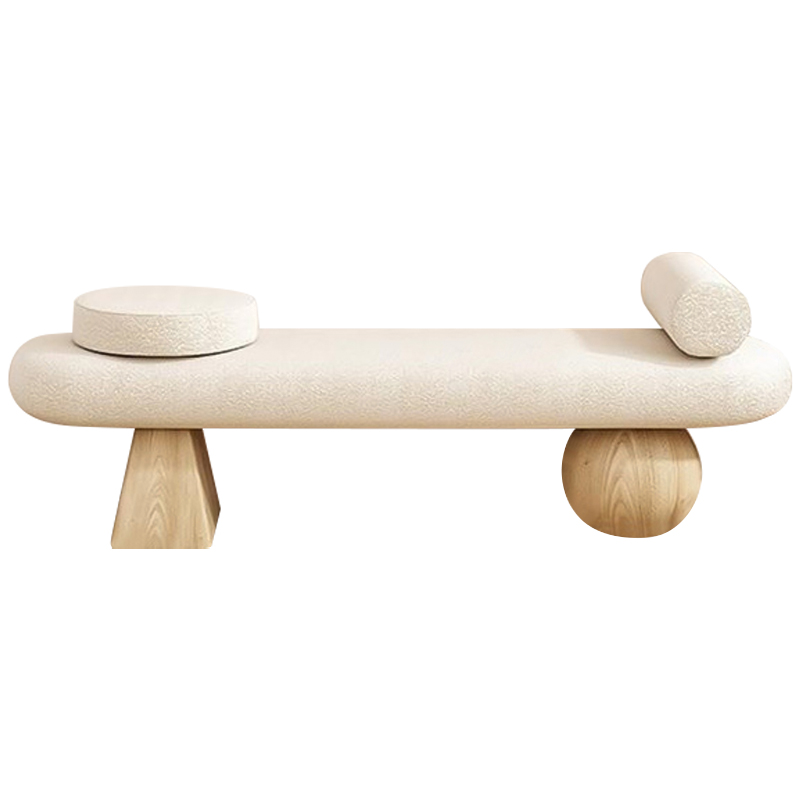 Банкетка Hollie Wooden Forms Bench Бежевый Древесина Банкетка Hollie Wooden Forms Bench Бежевый Древесина в Орле | Loft Concept
