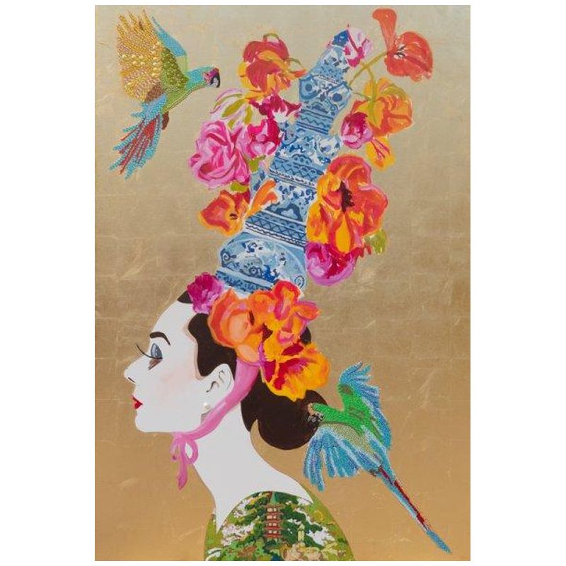Картина “Audrey with Ming Pagoda Headdress and Parrots” Мульти Картина “Audrey with Ming Pagoda Headdress and Parrots” Мульти в Орле | Loft Concept