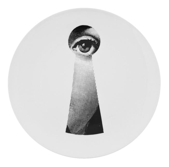 Декоративная тарелка Fornasetti 014 Черный Декоративная тарелка Fornasetti 014 Черный в Орле | Loft Concept