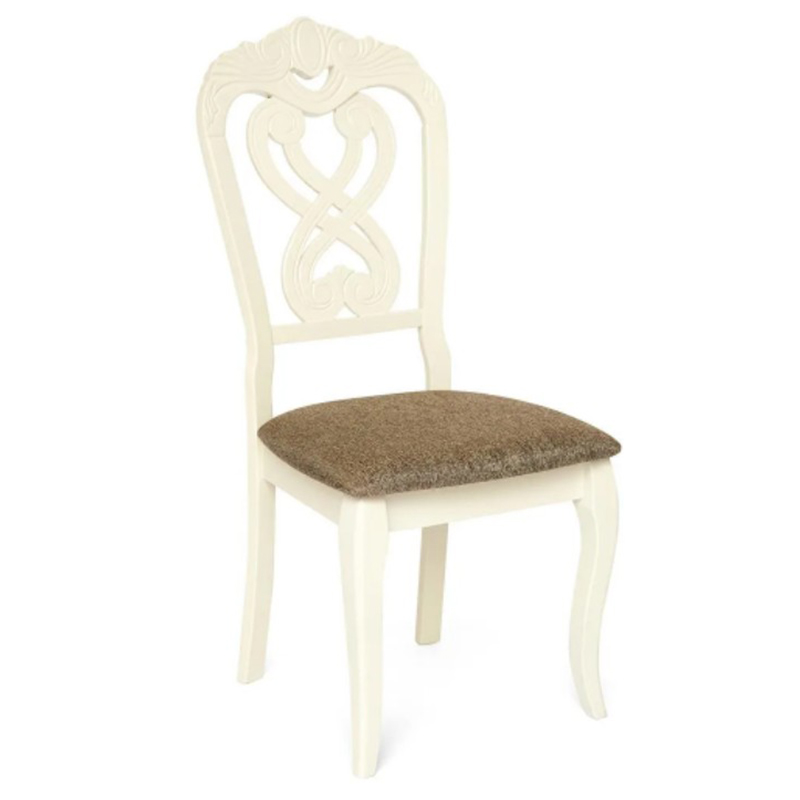 Стул Viktoria Chair Белый Коричневый Стул Viktoria Chair Белый Коричневый в Орле | Loft Concept