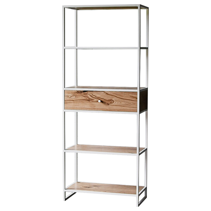 Стеллаж Reeve Industrial Metal Rust Rack Древесина Белый Стеллаж Reeve Industrial Metal Rust Rack Древесина Белый в Орле | Loft Concept