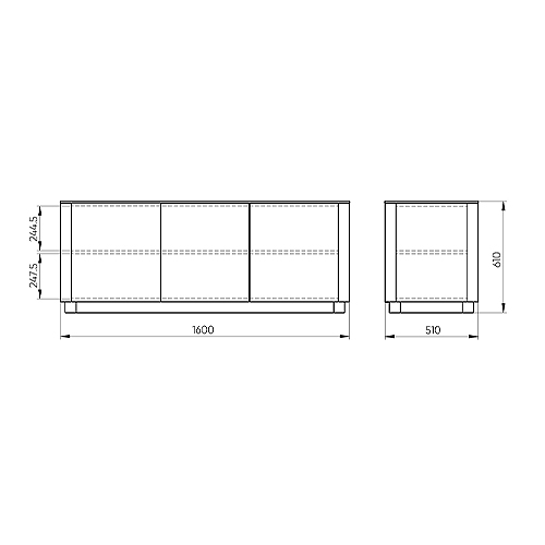 Тумба серо-бежевая с 3-мя дверцами Tammi  в Орле