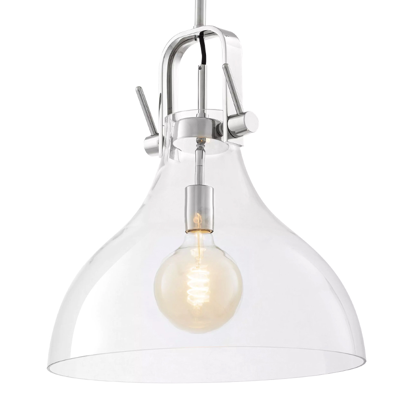 Подвесной светильник Eichholtz Lamp Connery Nickel Прозрачное Стекло Никель Подвесной светильник Eichholtz Lamp Connery Nickel Прозрачное Стекло Никель в Орле | Loft Concept