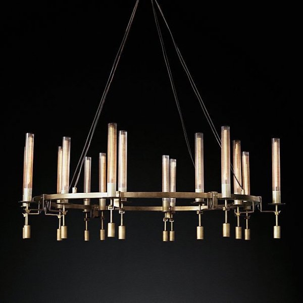 Люстра RH FONTANELLE Round Chandelier 16 Латунь Люстра RH FONTANELLE Round Chandelier 16 Латунь в Орле | Loft Concept