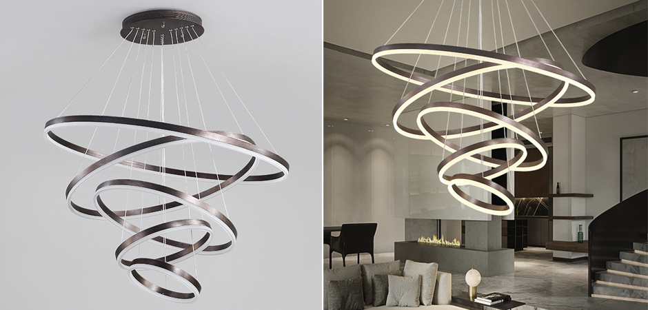 Люстра Ribbon Circles Chandelier Люстра Ribbon Circles Chandelier - Loft-Concept в Орле