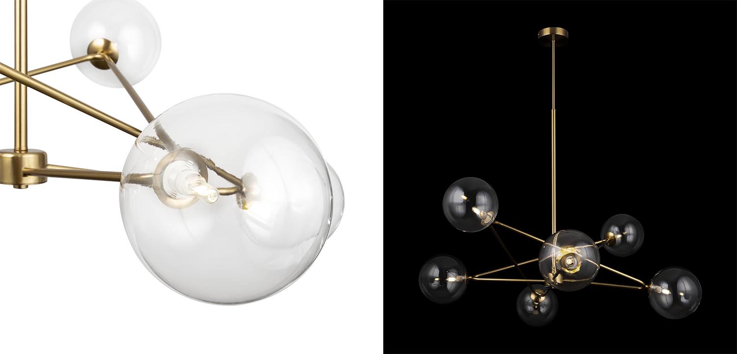 Люстра Chandelier Constellation Orbs Transparent - фото