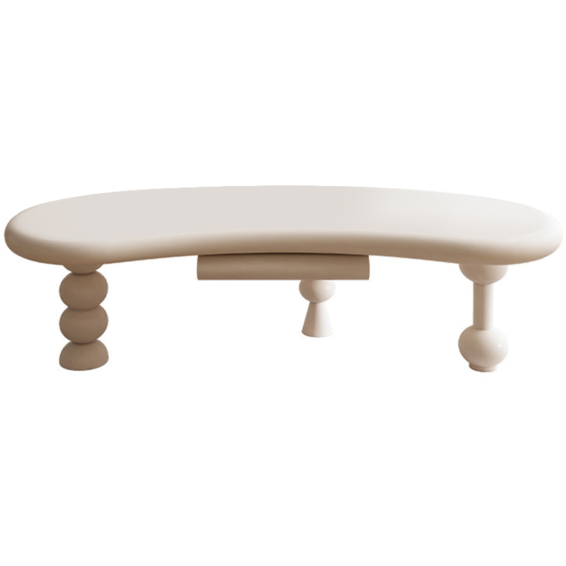 Кофейный стол с ящиком Martina Unique Shape Coffee Table Бежевый в Орле | Loft Concept 