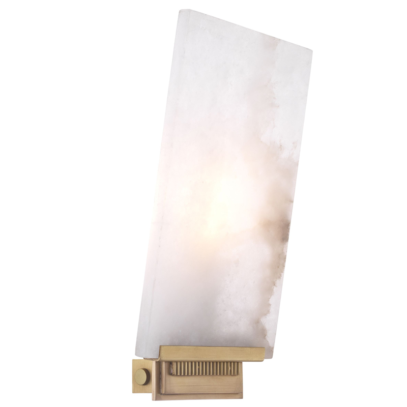 Бра Eichholtz Wall Lamp Mantra Латунь Античная полированная Белый Бра Eichholtz Wall Lamp Mantra Латунь Античная полированная Белый в Орле | Loft Concept