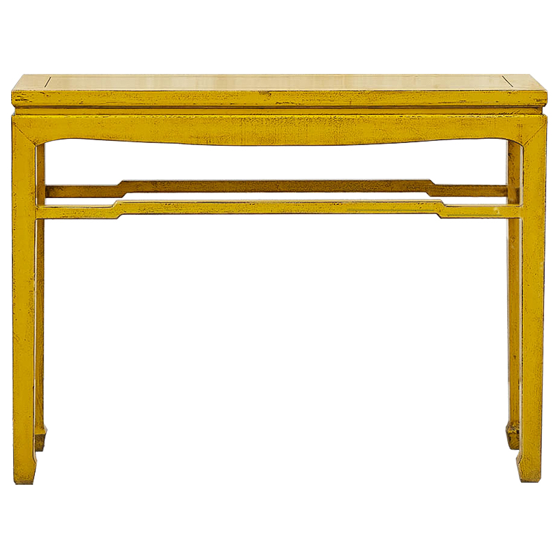 Консоль в китайском стиле из массива сосны Yellow Chinese Collection Console Желтый Консоль в китайском стиле из массива сосны Yellow Chinese Collection Console Желтый в Орле | Loft Concept