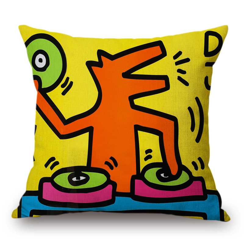 Подушка Keith Haring 3 Мульти Подушка Keith Haring 3 Мульти в Орле | Loft Concept