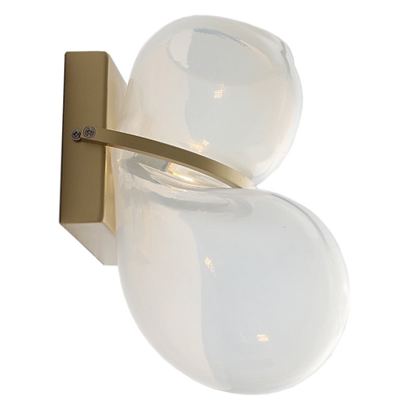 Бра White glass trap wall lamp Латунь Молочный Бра White glass trap wall lamp Латунь Молочный в Орле | Loft Concept