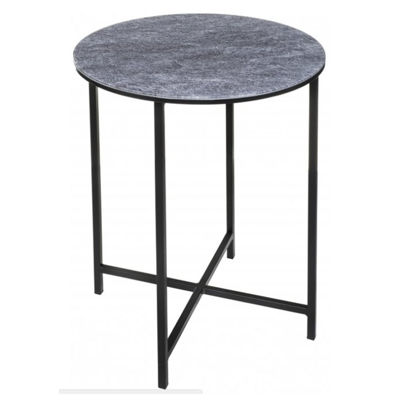 Приставной стол Zermatt Side Table round gray Серый (Gray) Приставной стол Zermatt Side Table round gray Серый (Gray) в Орле | Loft Concept