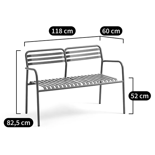 Скамья из алюминия Mack Metal Bench Black Скамья из алюминия Mack Metal Bench Black в Орле