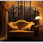 Настольная лампа c абажуром в форме купола из натурального камня  Heavenly Harmony варинант исполнения - 6 | Loft Concept в Орле