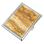 Портсигар с газовой зажигалкой из натурального камня Оникс Stone Cigarettes Cases варинант исполнения - 1 | Loft Concept в Орле