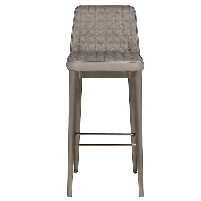 Стул барный светло-серый из экокожи Spectacular High Bar Stool Светло-серый Стул барный светло-серый из экокожи Spectacular High Bar Stool Светло-серый в Орле | Loft Concept