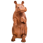 Статуэтка деревянная в виде бегемота Hippopotamus of the World варинант исполнения - 2 | Loft Concept в Орле