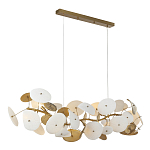 Люстра с белыми и золотистыми цветами G9 Dahlia Flowers Lamp варинант исполнения - 4 | Loft Concept в Орле