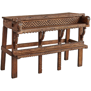 Консоль из антикварного тика Aleta Wooden Console