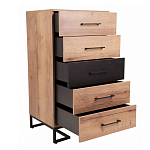 Комод с 5-ю ящиками в стиле лофт Urban Style Space варинант исполнения - 5 | Loft Concept в Орле