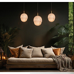 Подвесной светильник светодиодный с плафоном сферической формы Stone Helios варинант исполнения - 1 | Loft Concept в Орле