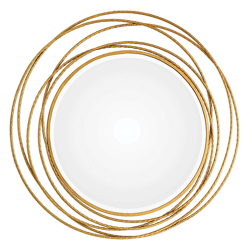 Золотое настенное круглое зеркало Golden Orbit Золотой Золотое настенное круглое зеркало Golden Orbit Золотой в Орле | Loft Concept