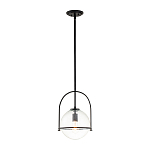 Подвесной светильник с прозрачным плафоном в форме шара в арочной подвеске Hinkley варинант исполнения - 2 | Loft Concept в Орле