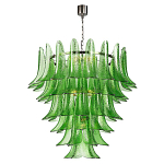Люстра из семи ярусов зеленого стекла Independence варинант исполнения - 1 | Loft Concept в Орле