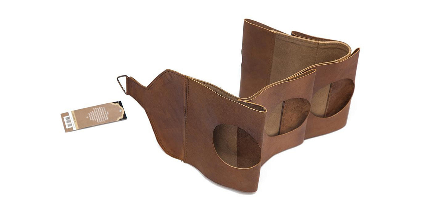 Бутылочница из кожи буйвола - Loft-Concept в Орле