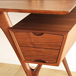 Письменный стол прямоугольный с 2-мя ящиками и полкой Idenontal варинант исполнения - 4 | Loft Concept в Орле