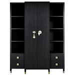 Большой шкаф с витриной Elsa Dreams Black варинант исполнения - 8 | Loft Concept в Орле
