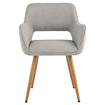 Стул в рогожке серого цвета NEASAN STOOL варинант исполнения - 2 | Loft Concept в Орле