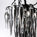 Люстра со стеклянными подвесками дымчатого цвета Ambre Glass Chandelier 70 варинант исполнения - 2 | Loft Concept в Орле