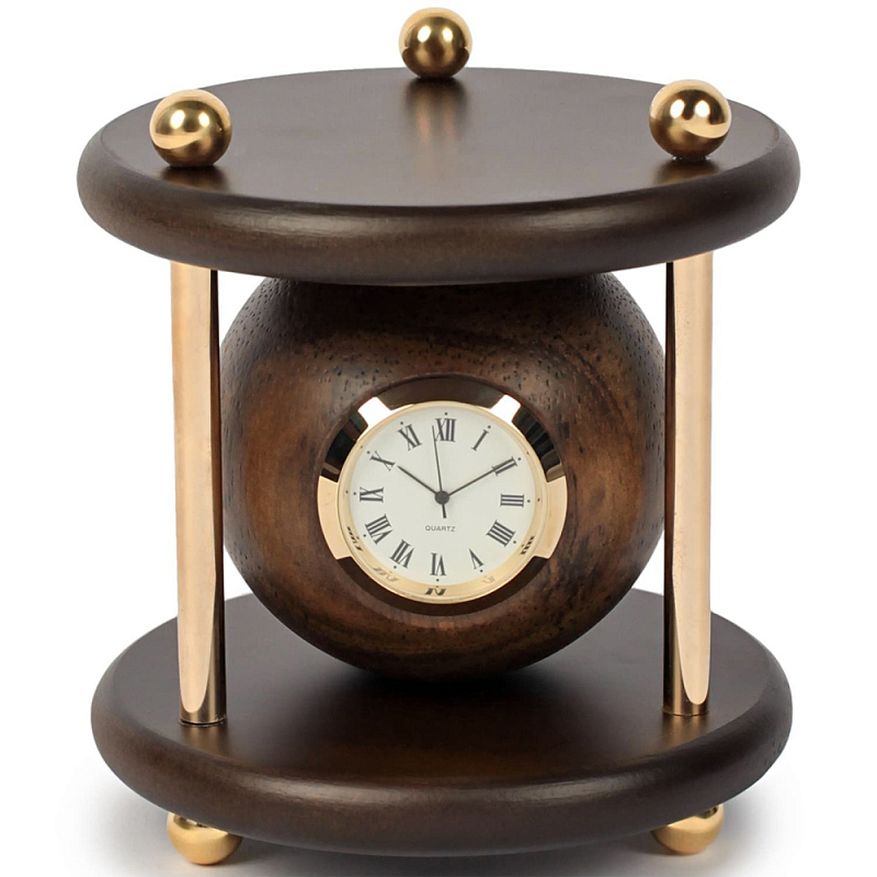 Часы настольные Time Forward Коричневый Золотой Часы настольные Time Forward Коричневый Золотой в Орле | Loft Concept