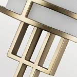 Бра с геометрическим каркасом и матовым белым цилиндрическим плафоном Feiss варинант исполнения - 3 | Loft Concept в Орле