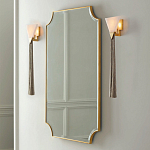 Зеркало в золотой деревянной раме Riviera варинант исполнения - 2 | Loft Concept в Орле