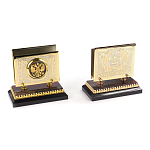 Настольный письменный набор из яшмы и долерита с декором Двуглавый орел Manager Organizer варинант исполнения - 4 | Loft Concept в Орле