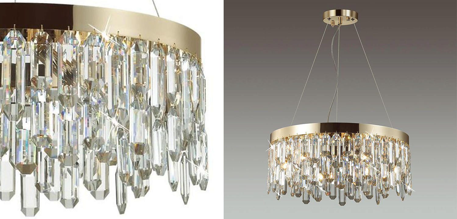 Люстра Crystal Polyhedrons Round Gold Люстра Crystal Polyhedrons Round Gold - Loft-Concept в Орле