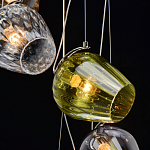 Люстра каскадная с 5-ю разноцветными стеклянными плафонами Kaleido варинант исполнения - 10 | Loft Concept в Орле