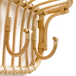 Настенная вешалка из ротанга с полкой Willa Wall Shelf Hanger варинант исполнения - 3 | Loft Concept в Орле