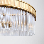 Люстра подвесная круглая со стеклянными трубками Nembus варинант исполнения - 4 | Loft Concept в Орле