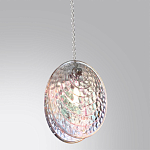 Подвесной светильник с круглым плафоном из рельефного стекла Disc Light варинант исполнения - 3 | Loft Concept в Орле