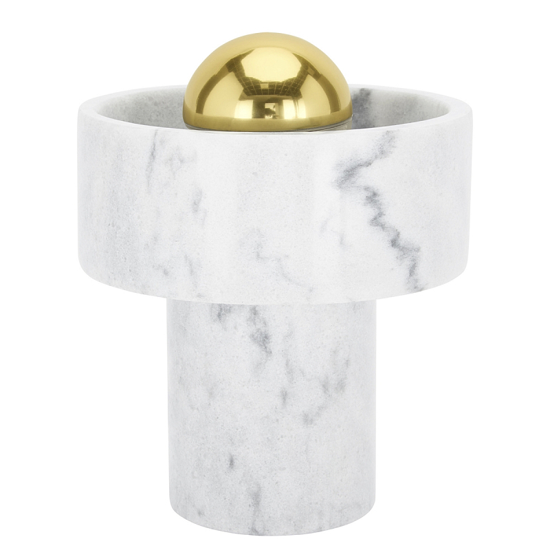 Настольная лампа Stone Table lamp Белый Золотой в Орле | Loft Concept 