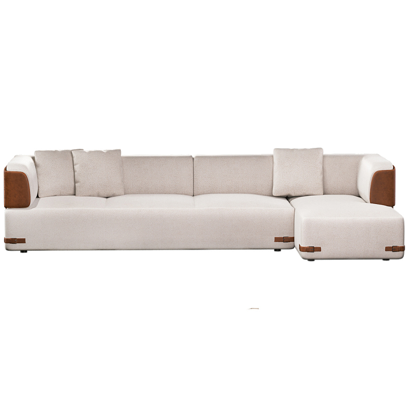 Угловой диван Richmond Молочный Коричневый в Орле | Loft Concept 