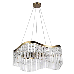 Люстра подвесная волнистой формы с хрустальными подвесками Ludivine Lighting варинант исполнения - 2 | Loft Concept в Орле