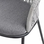 Стул барный с декоративным плетением на спинке и подлокотниках Chair Weave варинант исполнения - 7 | Loft Concept в Орле