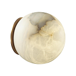 Настенно-потолочный светильник с плафоном в форме шара из алебастра Cryptocrystalline Stone варинант исполнения - 7 | Loft Concept в Орле