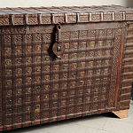 Большой Этнический сундук с металлическим декором  варинант исполнения - 2 | Loft Concept в Орле