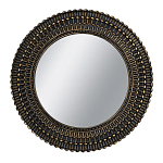 Зеркало круглое с текстурированным дизайном рамы Helios варинант исполнения - 1 | Loft Concept в Орле