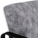 Кресло серый велюр с жесткими подлокотниками на полозьях Ashton варинант исполнения - 5 | Loft Concept в Орле